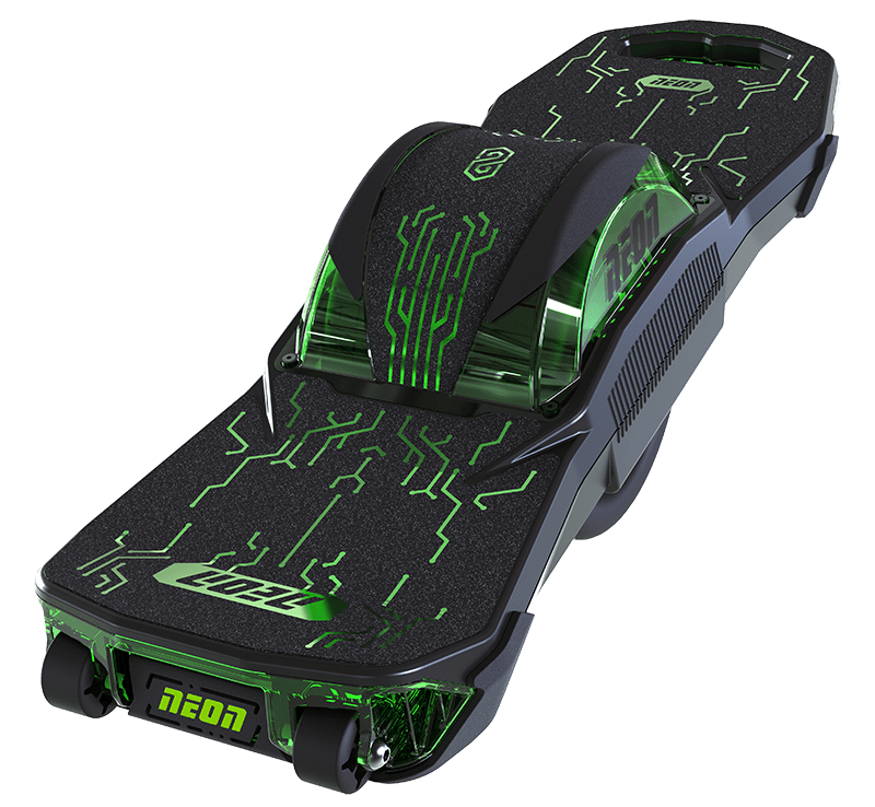 Neon Nitro 8 one wheel electric skateboard (top view)